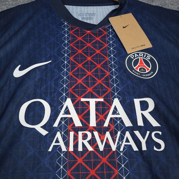 Khvicha Kvaratskhelia #7 Paris Saint Germain PSG Nike Dri-Fit Adv Home Jersey - Picture 4 of 15